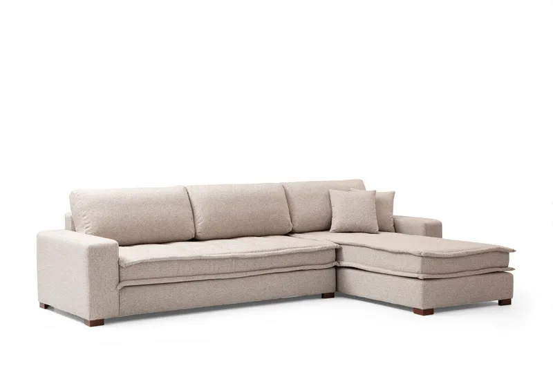 Gladfield Divansofa 3-seters - Beige - Møbler - Sofaer - Hjørnesofaer - Hjørnesofa med divan