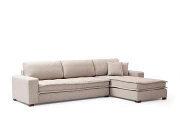 Gladfield Divansofa 3-seters - Beige - Møbler - Sofaer - Hjørnesofaer - Hjørnesofa med divan