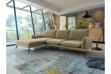 Graystone 3-sits Hörnsoffa beige - Møbler - Sofaer - Hjørnesofaer - Hjørnesofa med divan