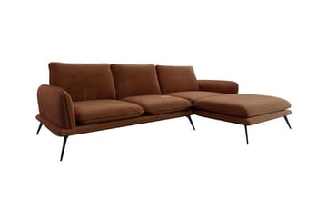 Graystone 3-sits Hörnsoffa Brown - Møbler - Sofaer - Hjørnesofaer - Hjørnesofa med divan