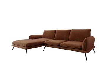 Graystone 3-sits Hörnsoffa Brown - Møbler - Sofaer - Sofaer med sjeselong - 3 seters sofa med divan