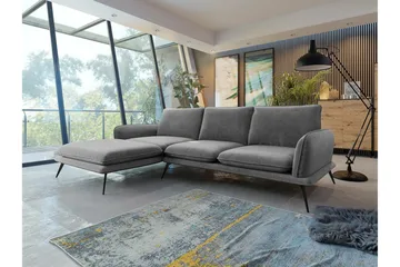 Graystone 3-sits Hörnsoffa Dark grey - Møbler - Sofaer - Sofaer med sjeselong - 3 seters sofa med divan