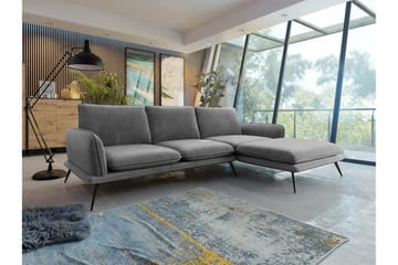 Graystone 3-sits Hörnsoffa Dark grey - Møbler - Sofaer - Sofaer med sjeselong - 3 seters sofa med divan