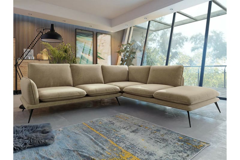 Graystone 4-sits Hörnsoffa beige - Møbler - Sofaer - Hjørnesofaer