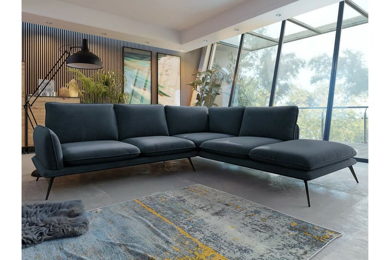 Graystone 4-sits Hörnsoffa Black - Møbler - Sofaer - Hjørnesofaer
