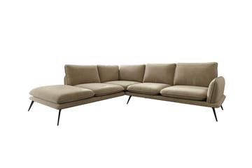 Graystone 4-sits Hörnsoffa Dark Beige/Mocca - Møbler - Sofaer - Hjørnesofaer