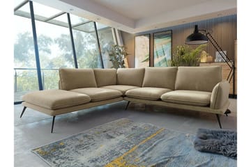 Graystone 4-sits Hörnsoffa Dark Beige/Mocca - Møbler - Sofaer - Hjørnesofaer