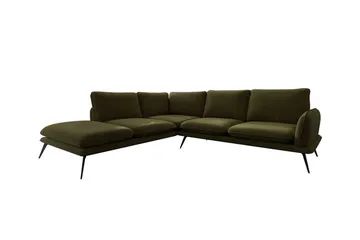 Graystone 4-sits Hörnsoffa Dark green - Møbler - Sofaer - Sofaer med sjeselong - 4 seters sofa med divan