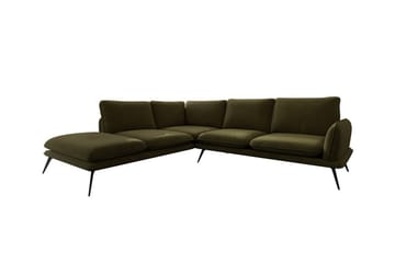 Graystone 4-sits Hörnsoffa Dark green - Møbler - Sofaer - Sofaer med sjeselong - 4 seters sofa med divan