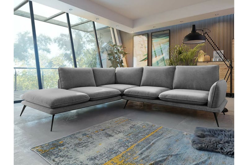 Graystone 4-sits Hörnsoffa Dark grey - Møbler - Sofaer - Hjørnesofaer