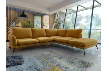 Graystone 4-sits Hörnsoffa Dark yellow - Møbler - Sofaer - Hjørnesofaer