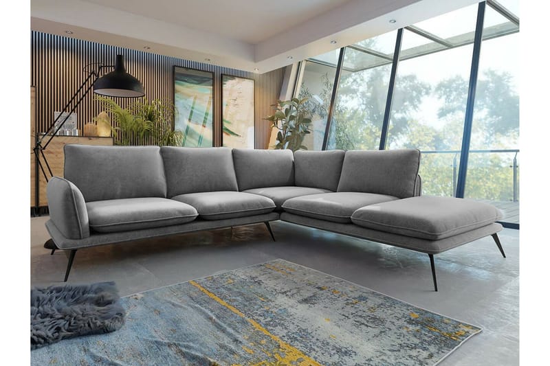 Graystone 4-sits Hörnsoffa Grey - Møbler - Sofaer - Hjørnesofaer
