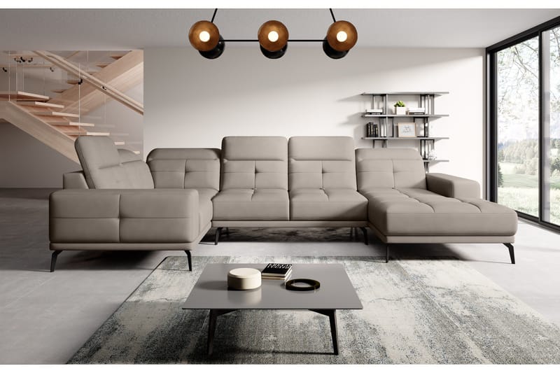 Hagglund Hjørnesofa m. Divan - Beige - Møbler - Sofaer - Hjørnesofaer - Hjørnesofa med divan