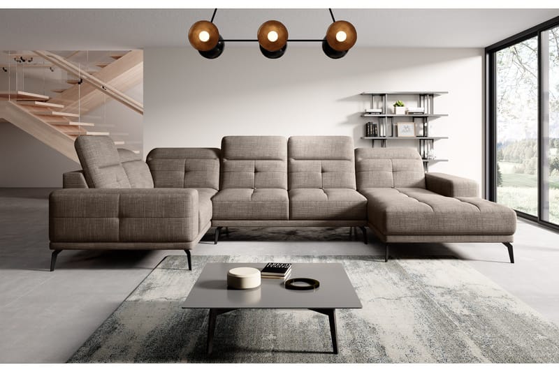 Hagglund Hjørnesofa m. Divan - Beige - Møbler - Sofaer - Hjørnesofaer - Hjørnesofa med divan