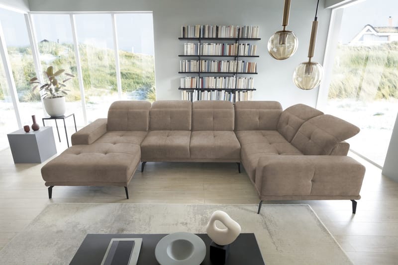 Hagglund Hjørnesofa m. Divan, Beige