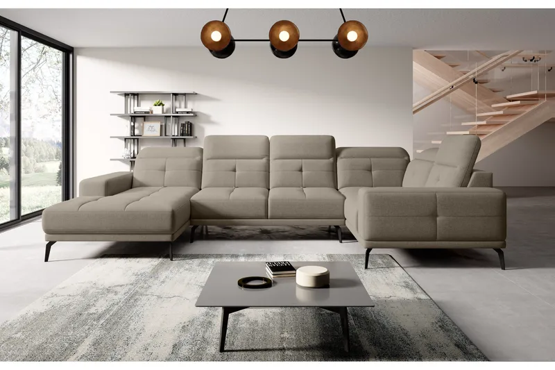 Hagglund Hjørnesofa m. Divan - Beige - Møbler - Sofaer - Hjørnesofaer - Hjørnesofa med divan