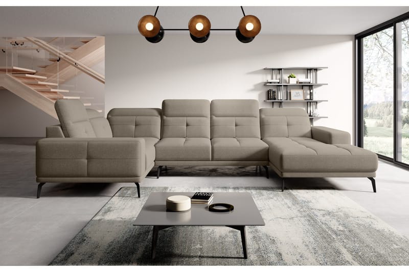 Hagglund Hjørnesofa m. Divan - Beige - Møbler - Sofaer - Hjørnesofaer - Hjørnesofa med divan