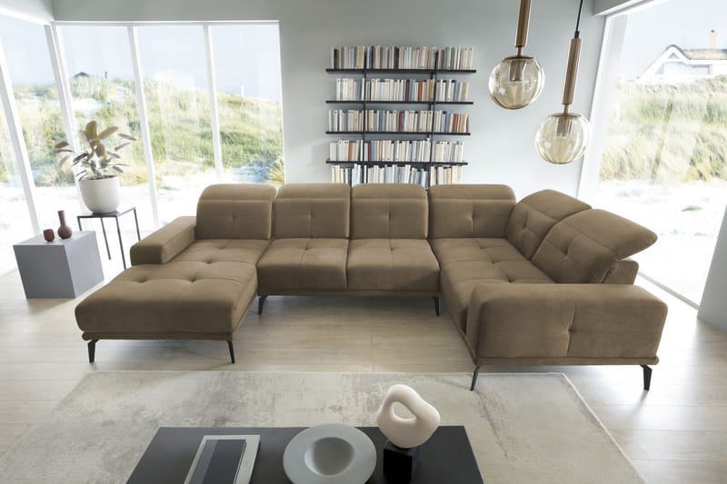 Hagglund Hjørnesofa m. Divan - Beige - Møbler - Sofaer - Hjørnesofaer - Hjørnesofa med divan
