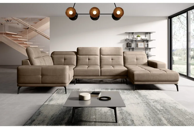 Hagglund Hjørnesofa m. Divan - Beige - Møbler - Sofaer - Hjørnesofaer - Hjørnesofa med divan