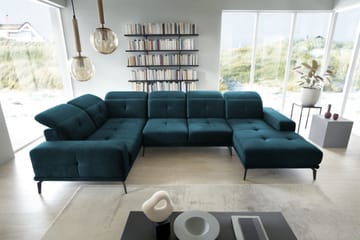 Hagglund Hjørnesofa m. Divan - Blå - Møbler - Sofaer - Hjørnesofaer - Hjørnesofa med divan