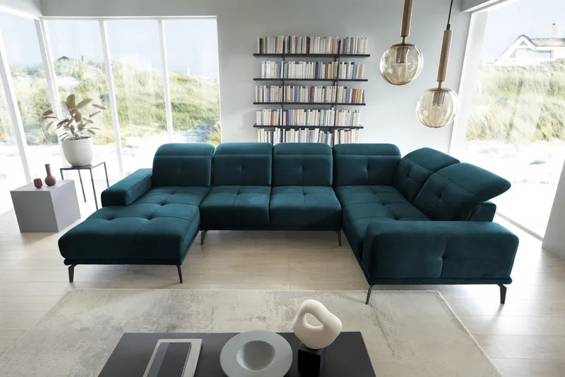 Hagglund Hjørnesofa m. Divan, Blå