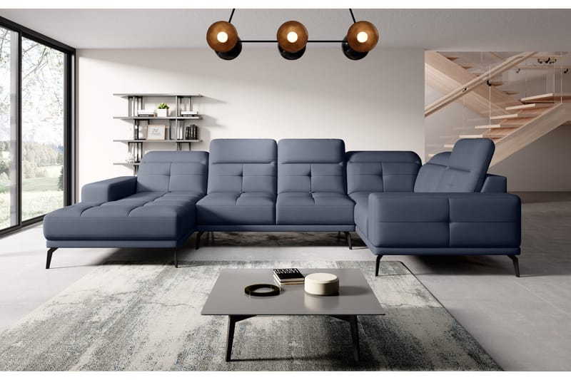 Hagglund Hjørnesofa m. Divan, Blå