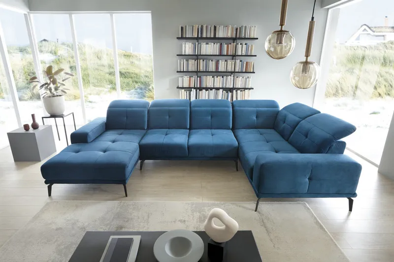 Hagglund Hjørnesofa m. Divan - Blå - Møbler - Sofaer - Hjørnesofaer - Hjørnesofa med divan
