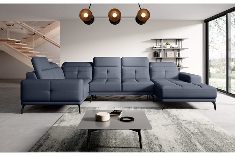 Hagglund Hjørnesofa m. Divan - Blå - Møbler - Sofaer - Hjørnesofaer - Hjørnesofa med divan
