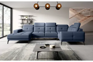 Hagglund Hjørnesofa m. Divan - Blå - Møbler - Sofaer - Hjørnesofaer - Hjørnesofa med divan