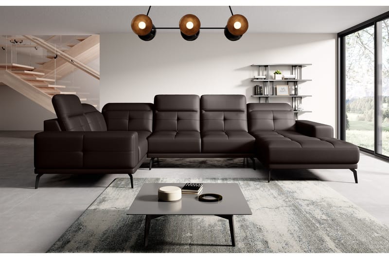 Hagglund Hjørnesofa m. Divan - Brun - Møbler - Sofaer - Hjørnesofaer - Hjørnesofa med divan