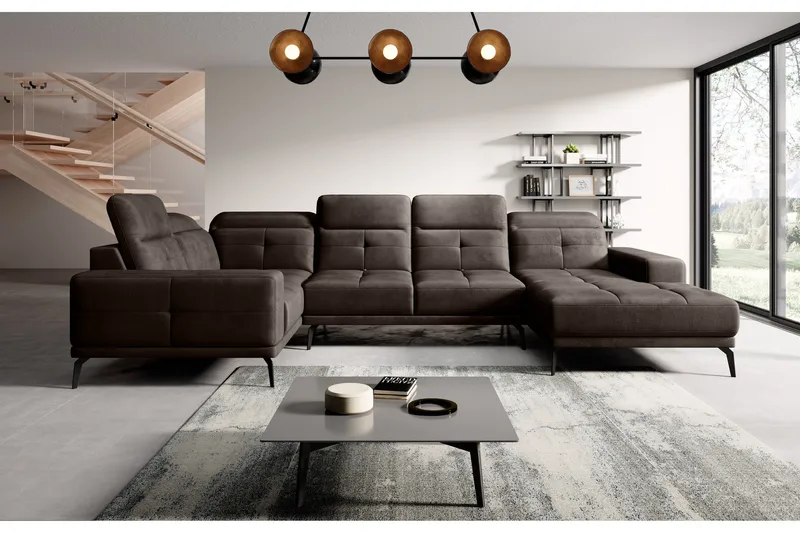 Hagglund Hjørnesofa m. Divan, Brun