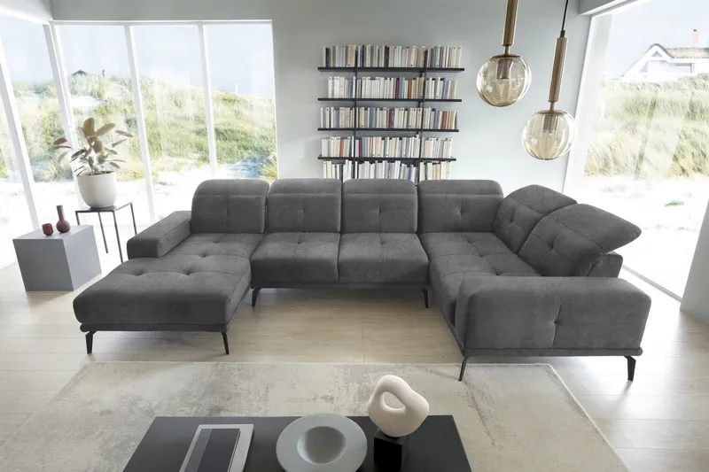 Hagglund Hjørnesofa m. Divan - Grå - Møbler - Sofaer - Hjørnesofaer - Hjørnesofa med divan