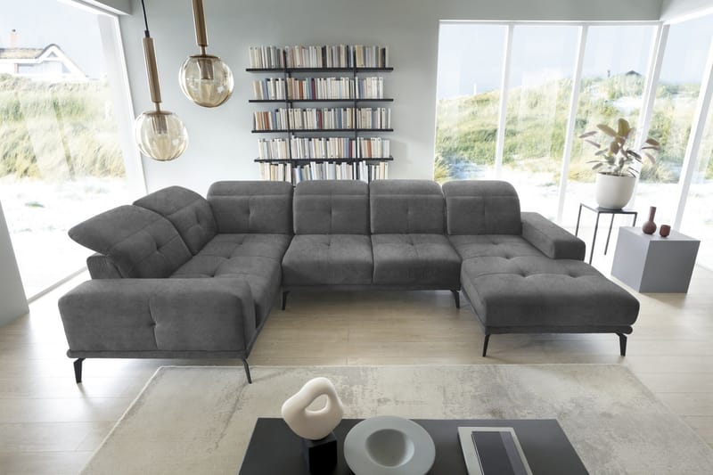 Hagglund Hjørnesofa m. Divan - Grå - Møbler - Sofaer - Hjørnesofaer - Hjørnesofa med divan