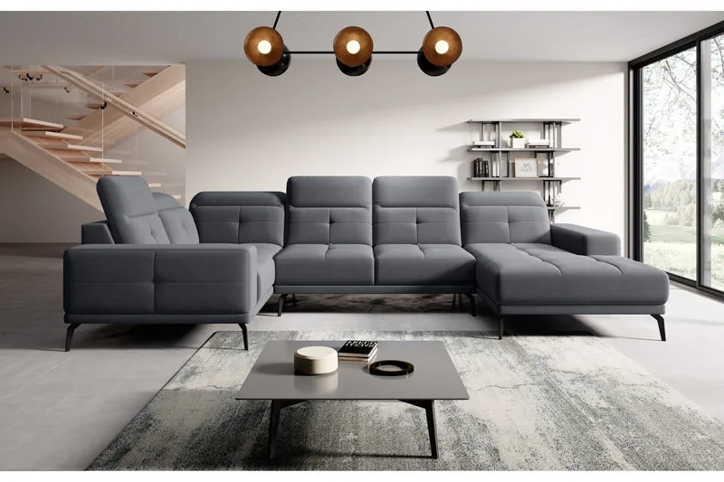 Hagglund Hjørnesofa m. Divan - Grå - Møbler - Sofaer - Hjørnesofaer - Hjørnesofa med divan