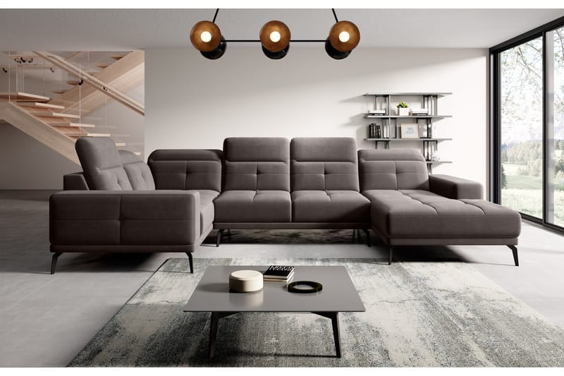 Hagglund Hjørnesofa m. Divan - Grå - Møbler - Sofaer - Hjørnesofaer - Hjørnesofa med divan