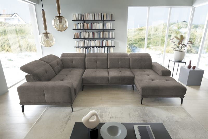 Hagglund Hjørnesofa m. Divan - Grå - Møbler - Sofaer - Hjørnesofaer - Hjørnesofa med divan