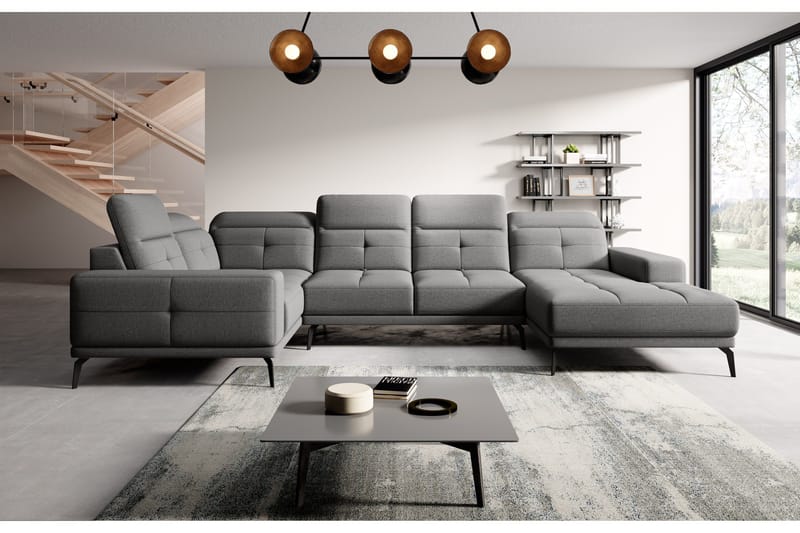Hagglund Hjørnesofa m. Divan - Grå - Møbler - Sofaer - Hjørnesofaer - Hjørnesofa med divan