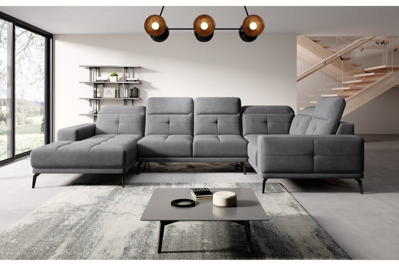 Hagglund Hjørnesofa m. Divan, Grå