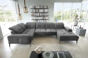 Hagglund Hjørnesofa m. Divan - Grå - Møbler - Sofaer - Hjørnesofaer - Hjørnesofa med divan