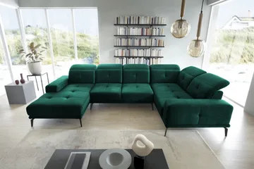 Hagglund Hjørnesofa m. Divan - Grønn - Møbler - Sofaer - Hjørnesofaer - Hjørnesofa med divan