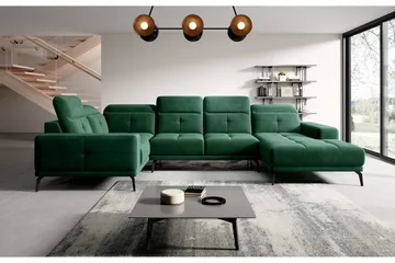 Hagglund Hjørnesofa m. Divan - Grønn - Møbler - Sofaer - Hjørnesofaer - Hjørnesofa med divan