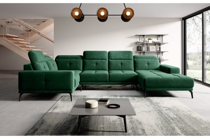 Hagglund Hjørnesofa m. Divan - Grønn - Møbler - Sofaer - Hjørnesofaer - Hjørnesofa med divan