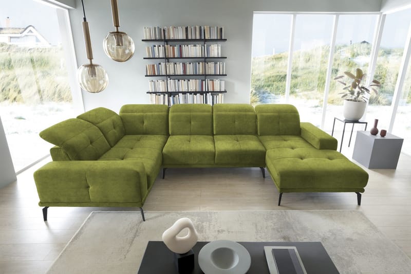 Hagglund Hjørnesofa m. Divan - Grønn - Møbler - Sofaer - Hjørnesofaer - Hjørnesofa med divan