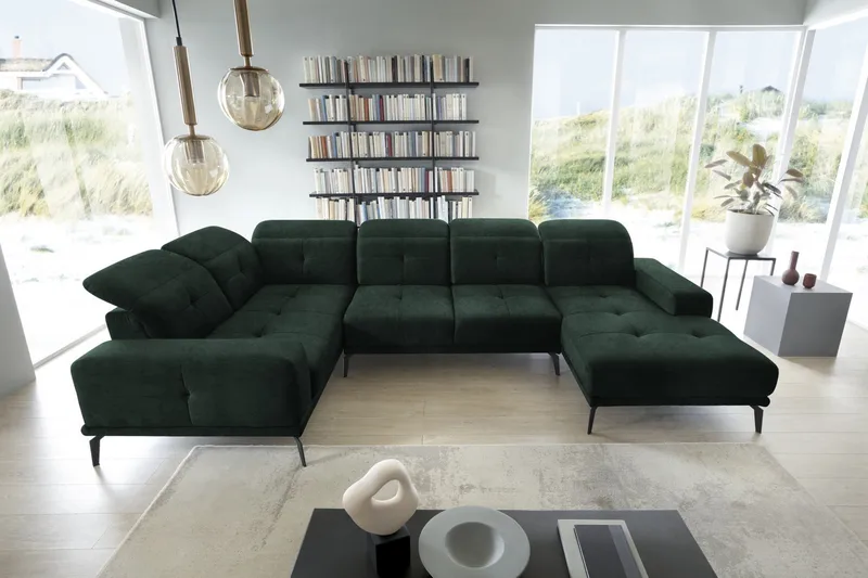 Hagglund Hjørnesofa m. Divan - Grønn - Møbler - Sofaer - Hjørnesofaer - Hjørnesofa med divan