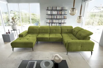 Hagglund Hjørnesofa m. Divan - Grønn - Møbler - Sofaer - Hjørnesofaer - Hjørnesofa med divan