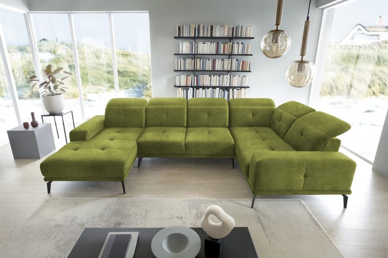 Hagglund Hjørnesofa m. Divan - Grønn - Møbler - Sofaer - Hjørnesofaer - Hjørnesofa med divan