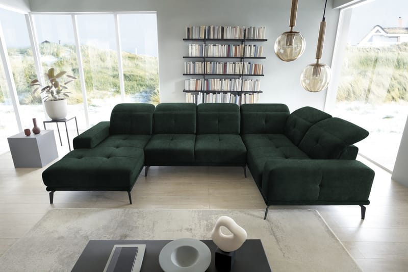 Hagglund Hjørnesofa m. Divan - Grønn - Møbler - Sofaer - Hjørnesofaer - Hjørnesofa med divan