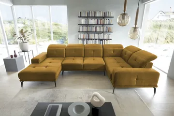 Hagglund Hjørnesofa m. Divan - Gul - Møbler - Sofaer - Hjørnesofaer - Hjørnesofa med divan