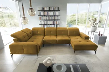 Hagglund Hjørnesofa m. Divan - Gul - Møbler - Sofaer - Hjørnesofaer - Hjørnesofa med divan