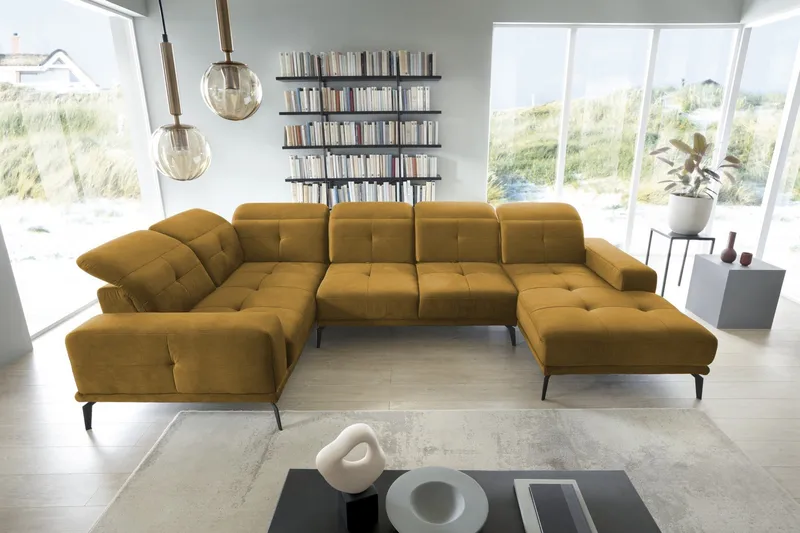 Hagglund Hjørnesofa m. Divan - Gul - Møbler - Sofaer - Hjørnesofaer - Hjørnesofa med divan